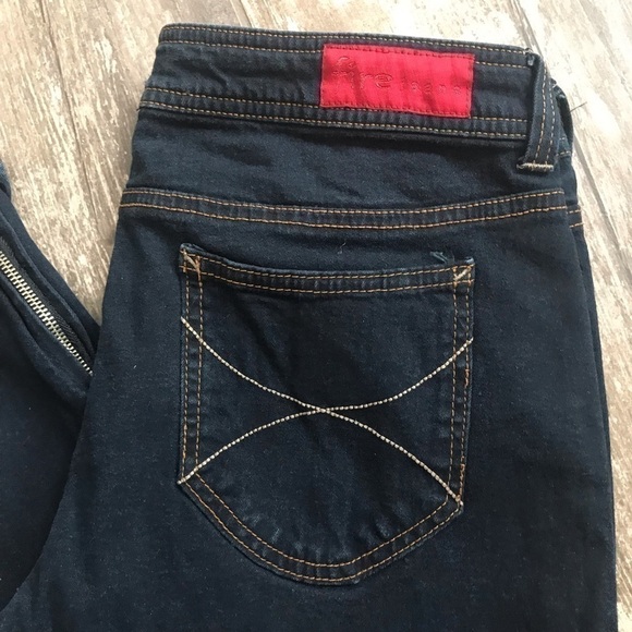 Fire Shawna Ankle Zip Dark Wash Skinny Jeans Jr Size 11 - Picture 3 of 11
